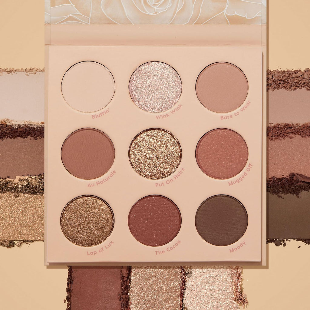 ColourPop Nude Mood Eyeshadow Palette - Brown & Copper Palette with Metallic and Matte Finishes - High-Pigment Eye Makeup with a Long-Wearing Formula (0.3 oz)