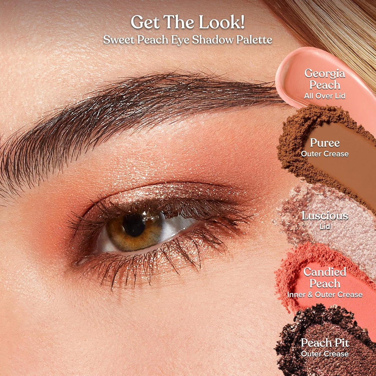 Too Faced Sweet Peach Eye Shadow Palette | Highly Pigmented, Cream & Powder, Matte & Shimmer Shades Makeup Palette for Natural Look, 0.32 Ounce