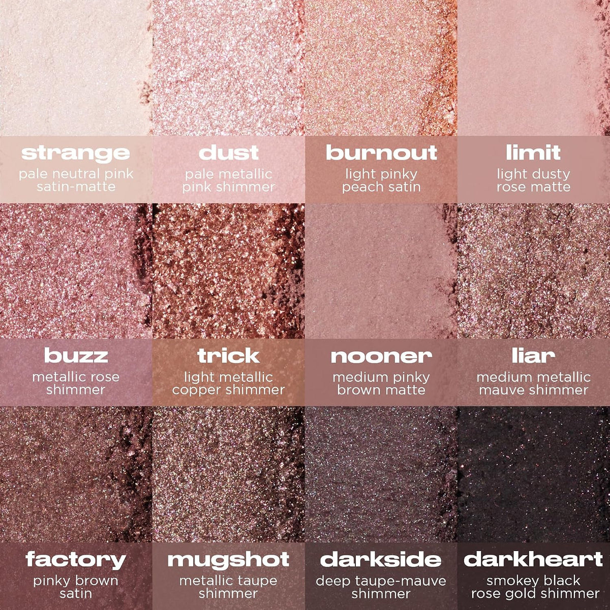 Urban Decay Naked3 Eyeshadow Palette - 12 Rosy Soft Pink Neutral Shadows
