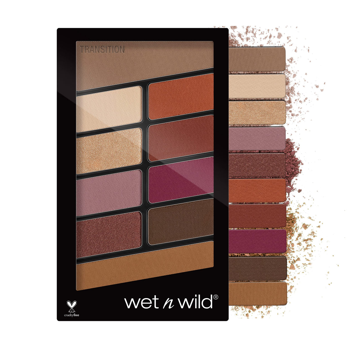 wet n wild Color Icon 10-Pan Eyeshadow Makeup Palette, Brown Nude Awakening, Long Lasting, Shimmer, Metallic, Glittery, Matte, Rich Smooth Pigment, Cruelty Free