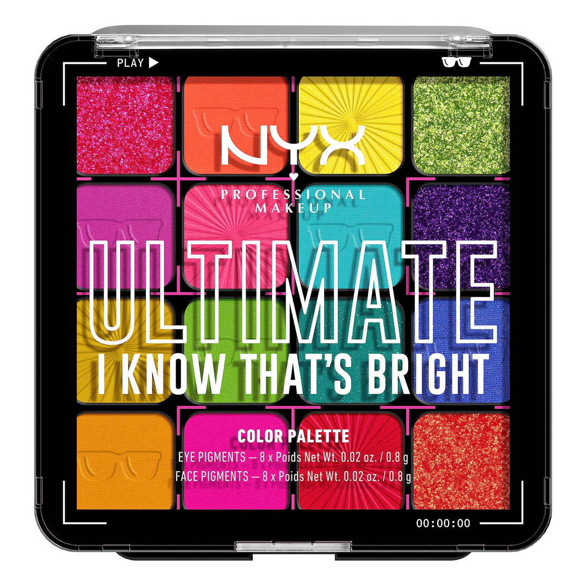 NYX PROFESSIONAL MAKEUP, Ultimate Shadow Palette, Eyeshadow Palette - Vintage Jean Baby